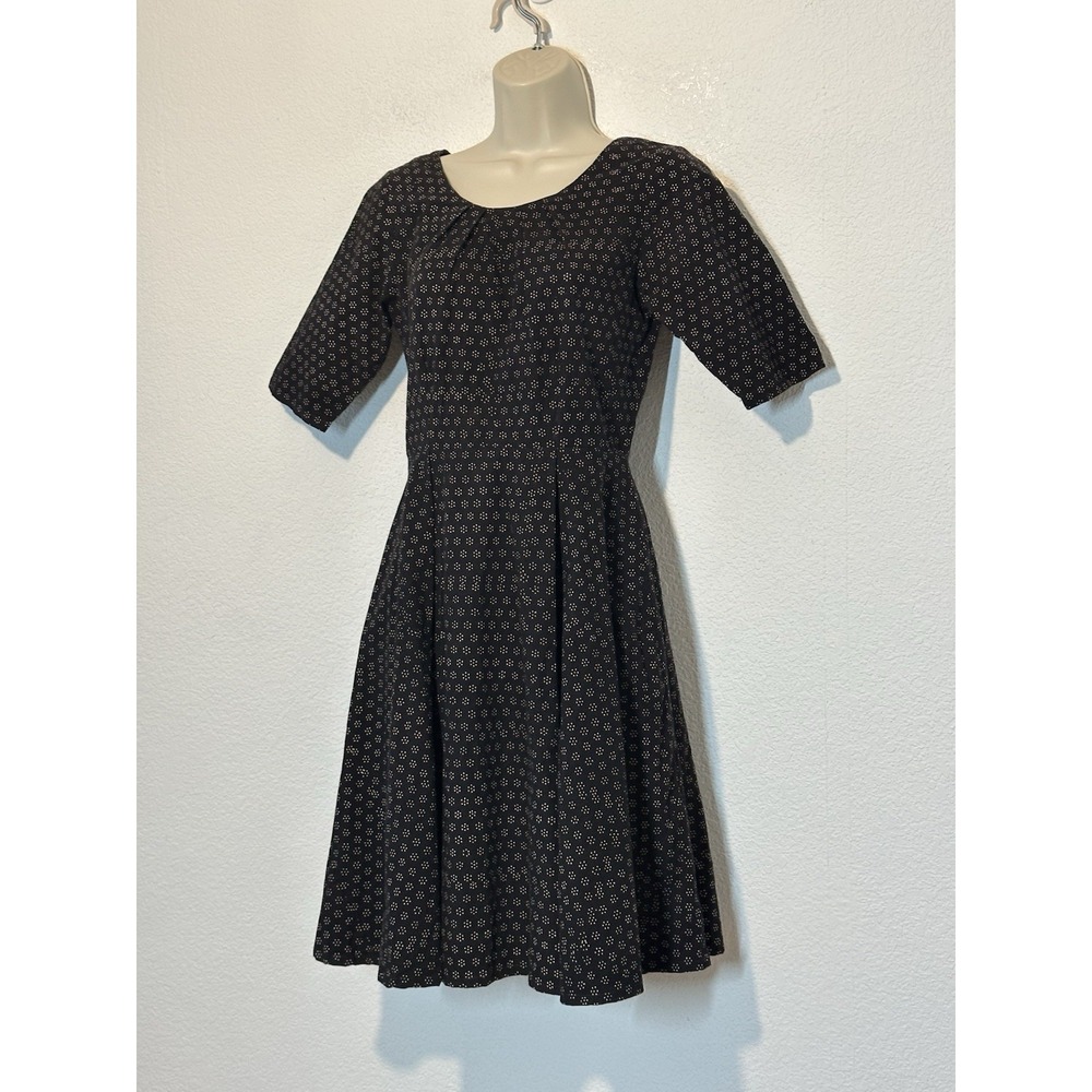 Mata Traders Retro 50s Day Dress Size S Fit and Flare Fair Trade Artisan Made - Picture 2 of 8